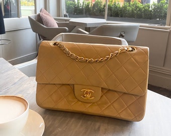 Chanel beige timeless bag - a vintage gem!  *** Authentic and Verified ***