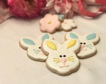 Easter Bunny cutout cookies