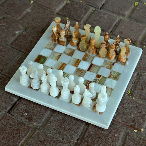 Vintage Marble chess set | Handmade Chess set | gifts for him, gifts for her, Christmas Gifts