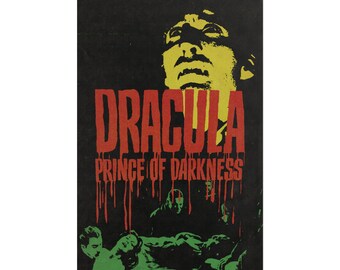 Retro Three-Tone Dracula: Prince of Darkness Poster - Vintage Horror Revival
