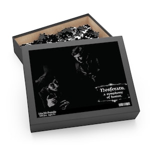 Hutter Suspects Count Orlok&#39;s Intentions Puzzle Nosferatu 1922 Collectible 500-Piece Dracula&#39;s Legacy Series Gothic Horror Puzzle