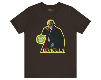 Aurora Dracula Glow-in-the-Dark Model Kit Box Art T-Shirt - Nostalgic Monster Magic