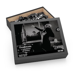 Count Orlok Vanishing with the Sunlight Puzzle Nosferatu 1922 Collectible 500-Piece Dracula&#39;s Legacy Series Gothic Horror Puzzle