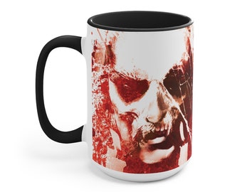 Dracula's Blood: Portrait of Count Dracula Gruesome Vampire Coffee Cup