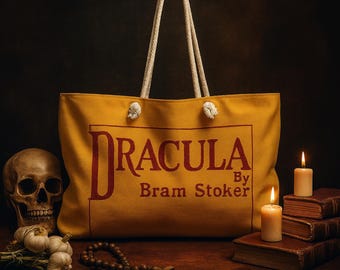 Dracula Weekender Bag / Rihanna Dior Style / Bram Stoker Gothic Travel Tote