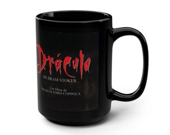 Spanish Dracula Black Mug: The Dark Allure of Bram Stoker's Dracula on a Black Mug - 15oz