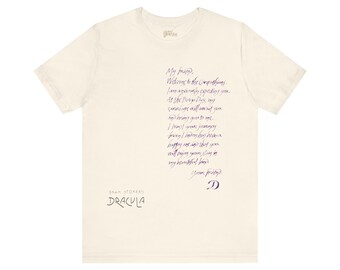 My Friend" Letter from Count Dracula T-Shirt - 1992 Bram Stoker's Dracula Movie Tribute