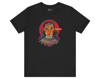 1960s Dracula HORRORSCOPE Movie Viewer Logo T-Shirt - Vintage Cinema Gadget Tribute