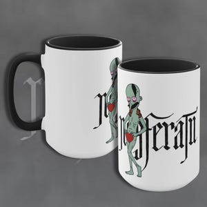 Nosferatu Parody Accent Mug - Hilarious Tribute to Robert Eggers