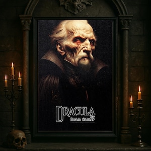 Dracula by Bram Stoker Poster 24x36  &quot;Welcome to my house...&quot; from Bram Stoker s Novel | Gothic Vampire Horror Print | Matte Art