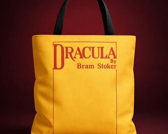 Dracula 1897 Tote Bag | First Edition Cover | Bram Stoker Gothic Literature | AR