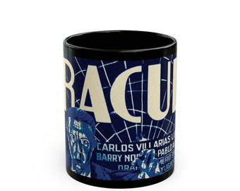 Rare 1931 Spanish Dracula Film Blue Poster Mug 11oz - Universal Monsters Legacy