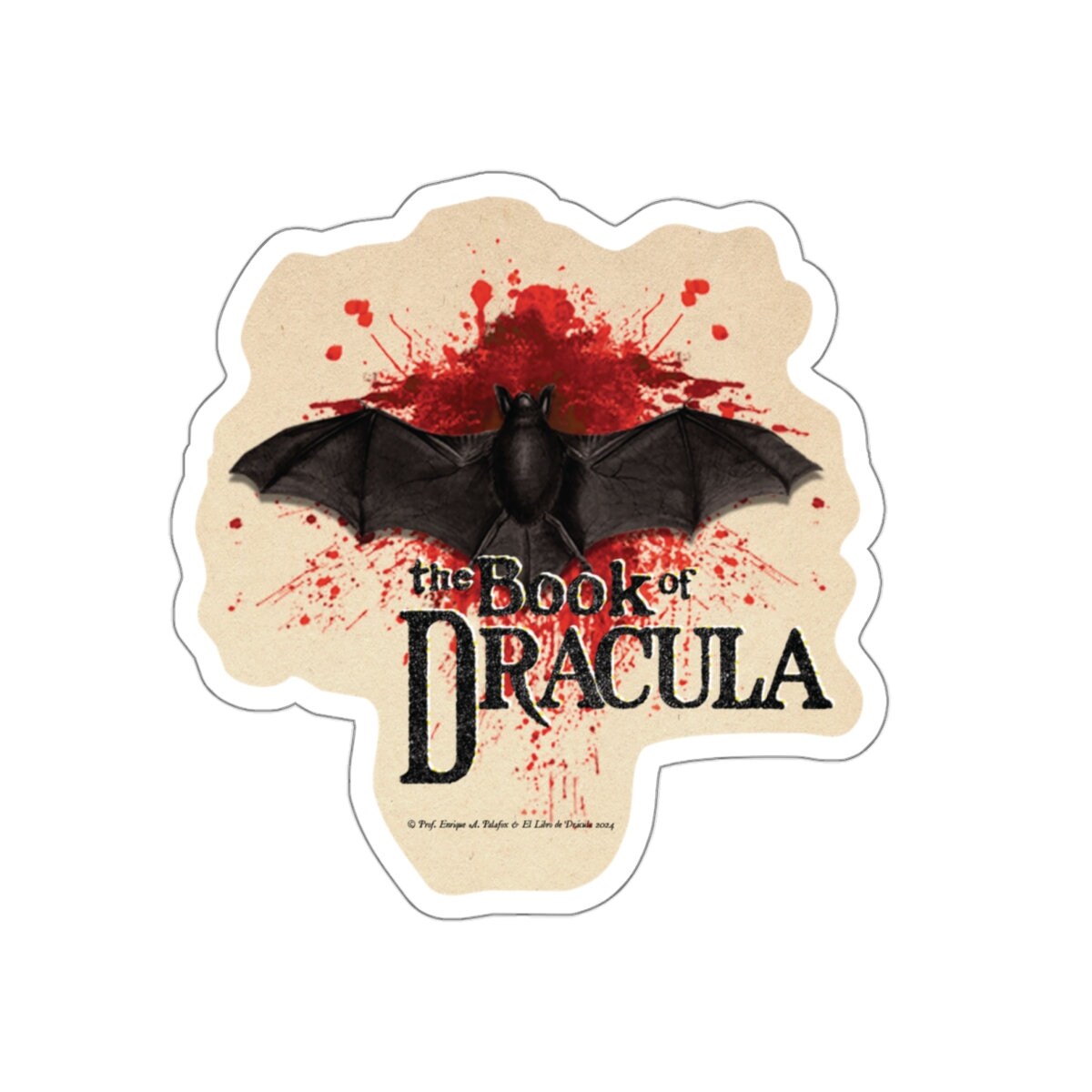 The Book of Dracula: Bloody Vampire Die-Cut Sticker