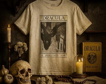 Dracula by Bram Stoker 1916 Rider & Son Cover T-Shirt - Vintage Literary Classic