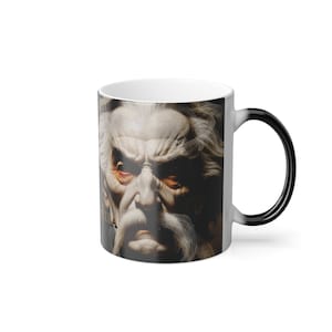 Le livre de Dracula : l&#39;impitoyable comte Dracula Mug magique aux couleurs changeantes