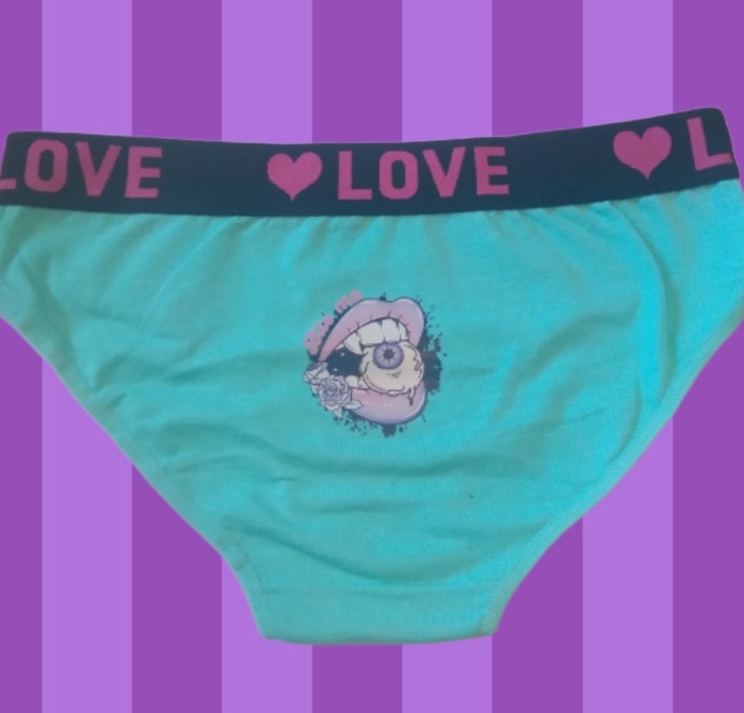 Pastel Goth Underwear Panties , Pastel Clothing Accessories, Graphic
