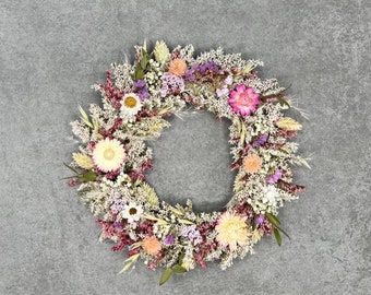 Dried flower wreath / wall wreath / door wreath / table wreath