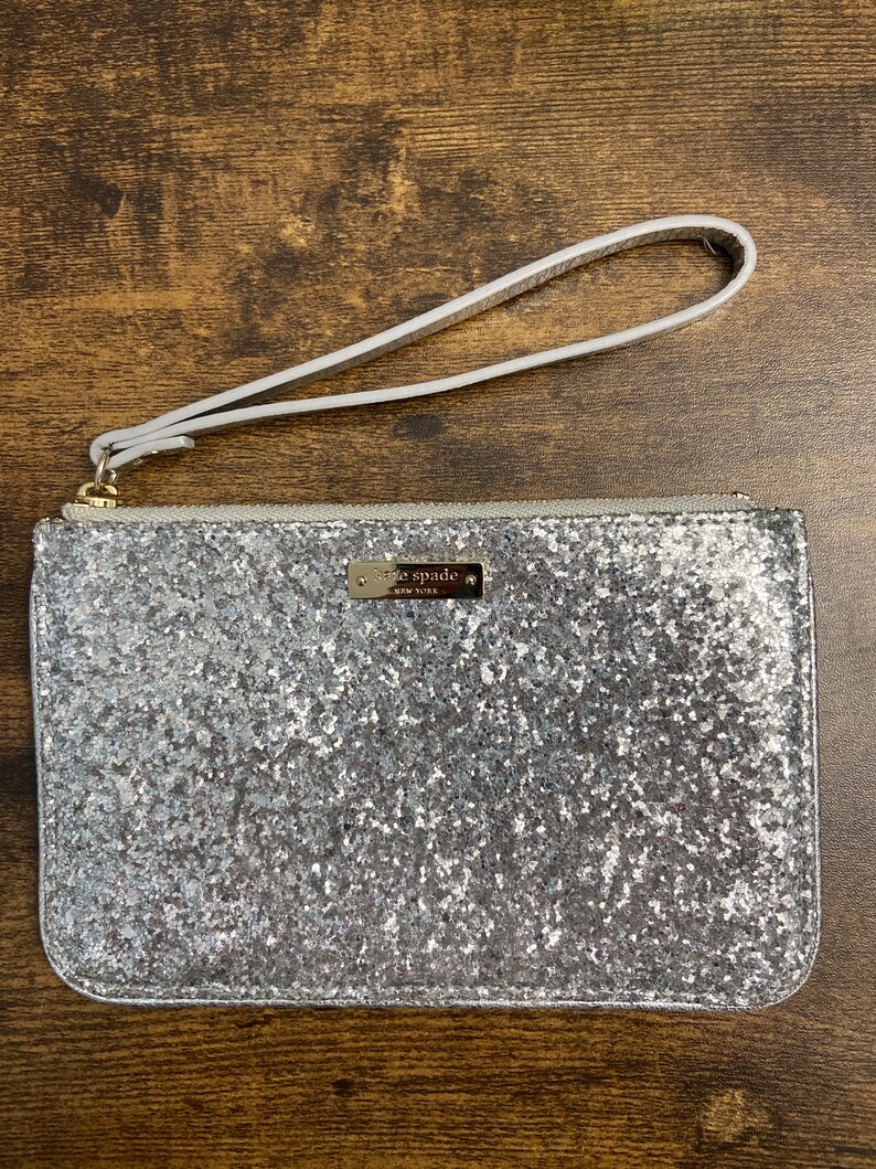 kate spade glitter wristlet