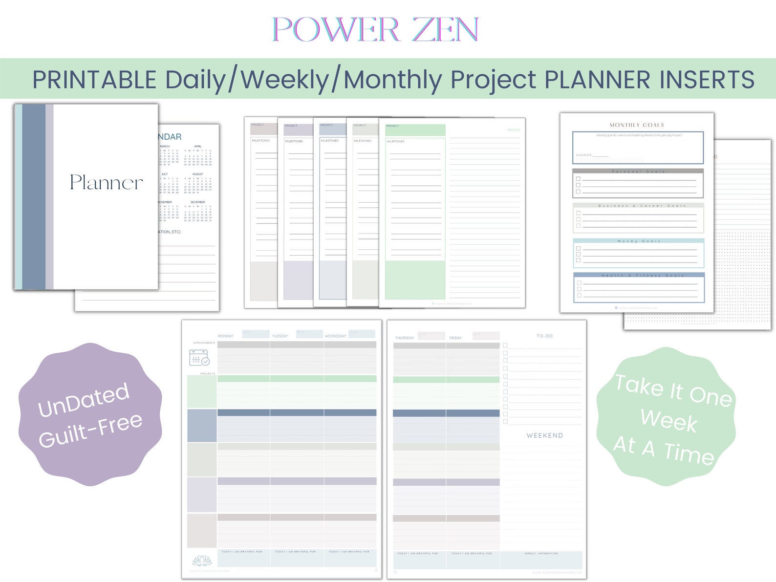 ADHD Planner Printable ADHD Organizer for Adults Etsy