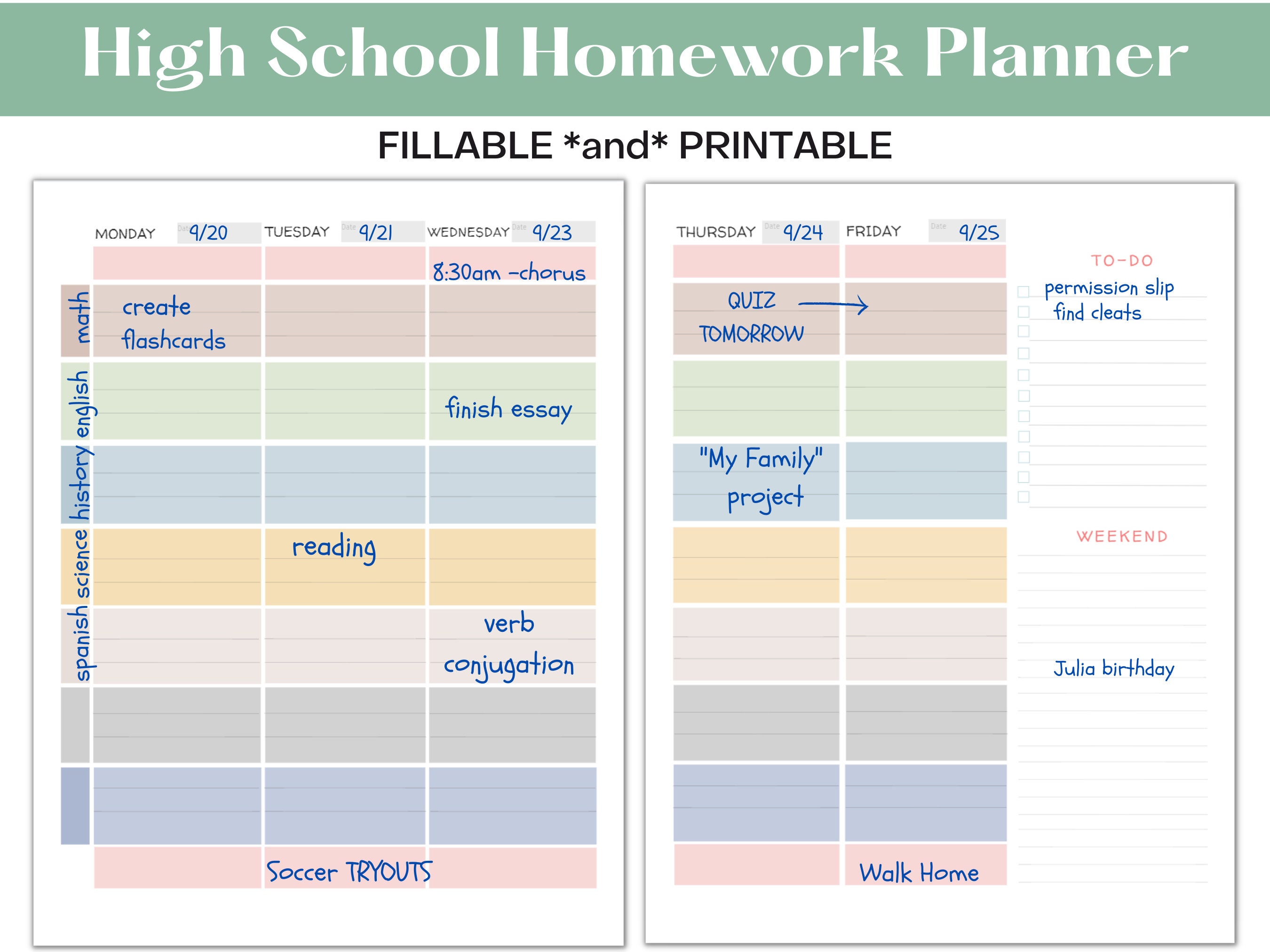 Homework organizer: Daily Homework Organizer For Students, homework  planner 2023-2024, college homework planner