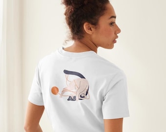 Minimalist Cat T-Shirt – Cute Yarn Ball Cat Tee | Aesthetic Cat Lover Gift | Unisex Graphic Tee | Funny Pet Illustration Shirt