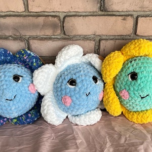 Crochet Flower Pillow