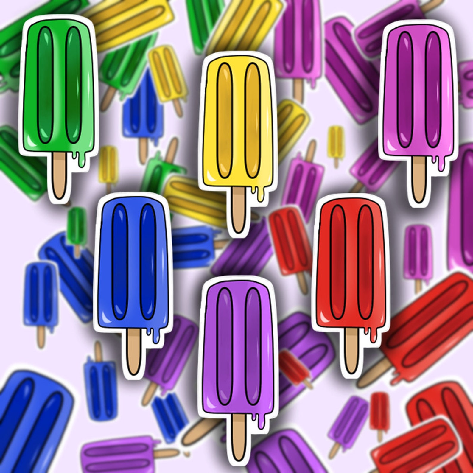 Cute Popsicle Sticker | Etsy