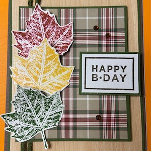 Fall Leafs Birthday Card