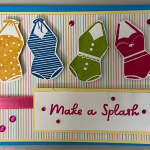 Make A Splash - Cartão de aniversário feito à mão