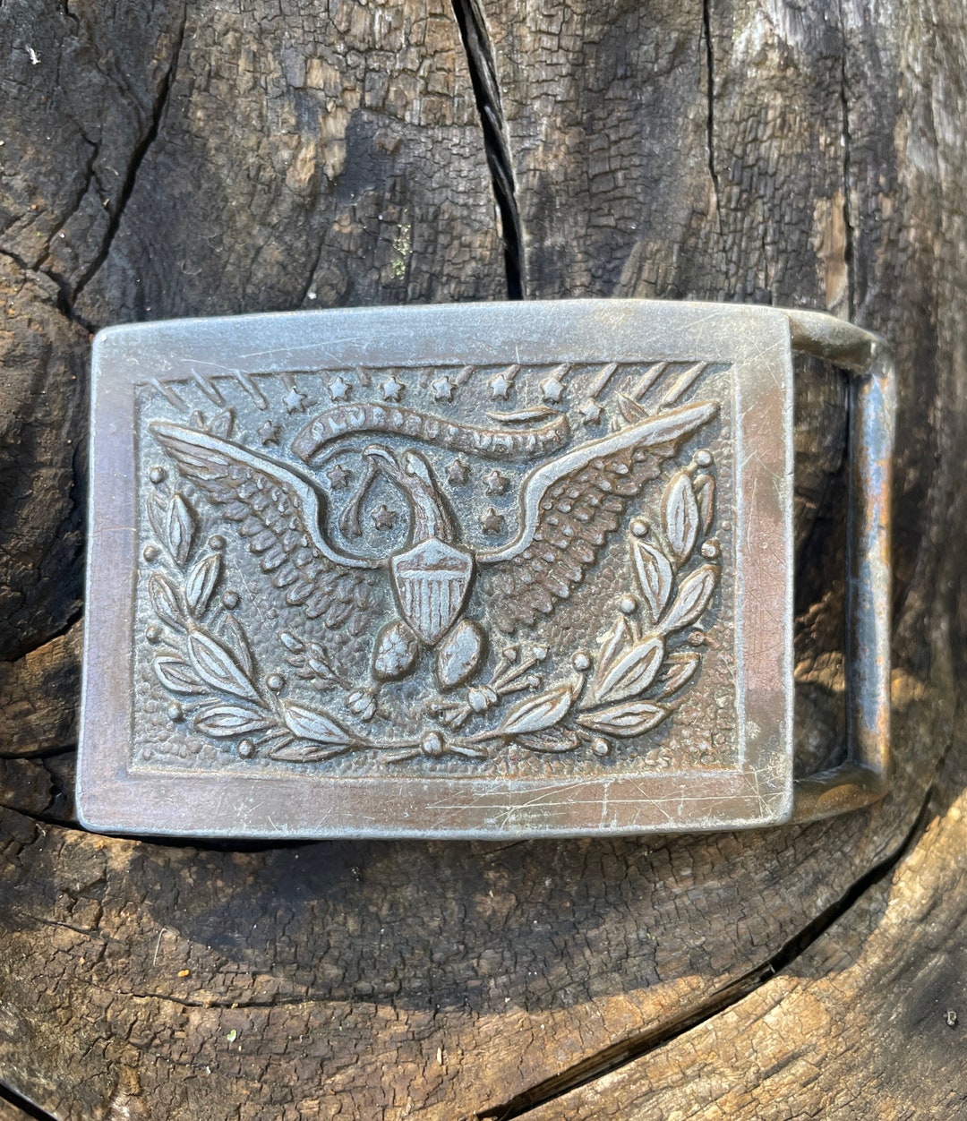 Vintage American Eagle Belt Buckle - Etsy