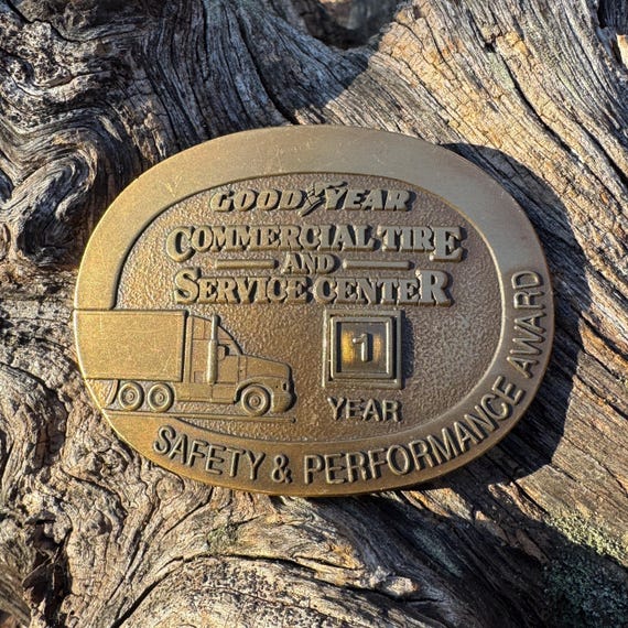 Goodyear Safety Award Belt Buckle