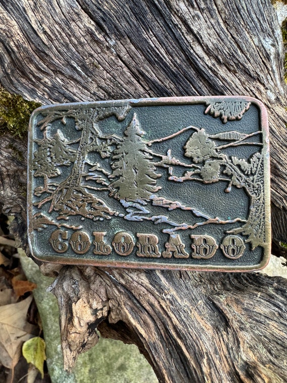 Vintage Western Colorado belt buckle