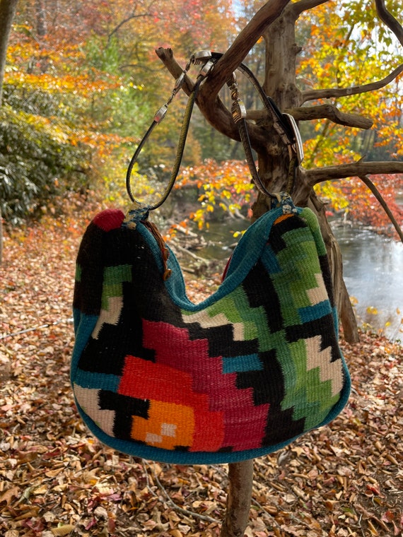 Handmade Southwestern hobo bag