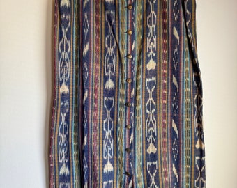 Vintage Southwestern Adini cotton skirt, made in India