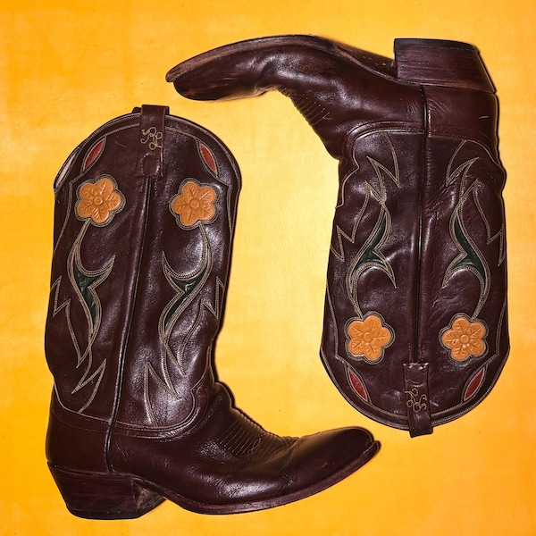 Vintage Ralph Lauren Selena western  cowboy boots