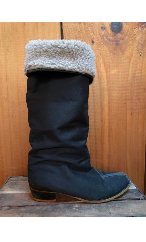 Vintage Golo winter black boots, size 9