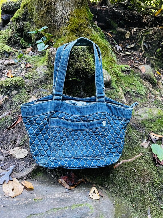 Vera Bradley Denim Jean Purse - Etsy