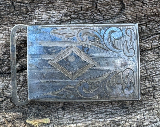 Vintage Sterling silver belt buckle