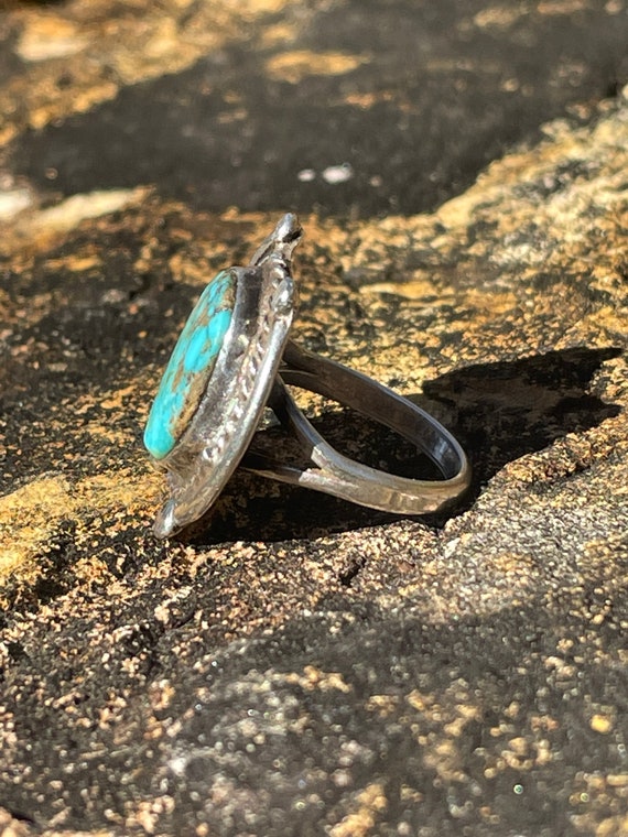 Vintage Southwestern Turquoise and Sterling silve… - image 2