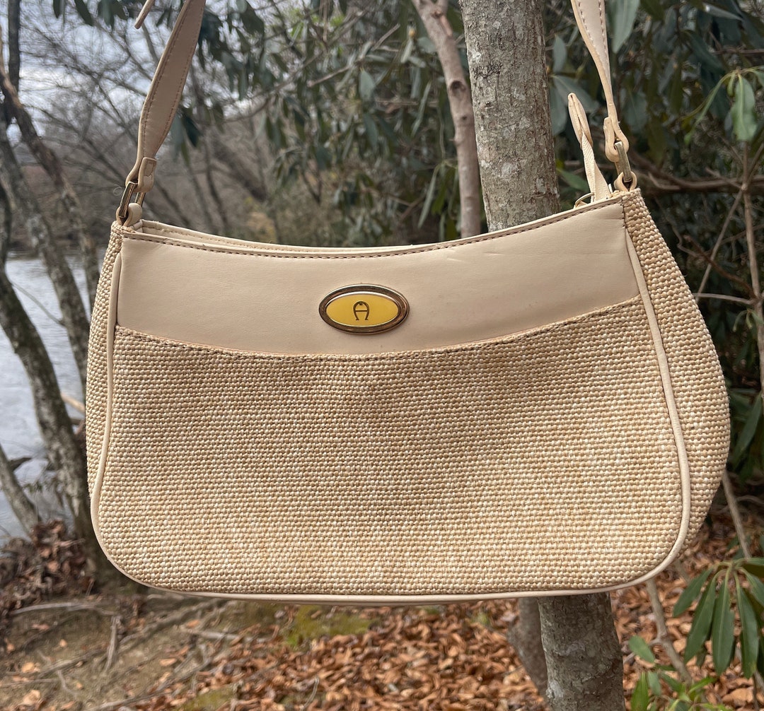 Vintage Etienne Aigner Cream Purse Etsy
