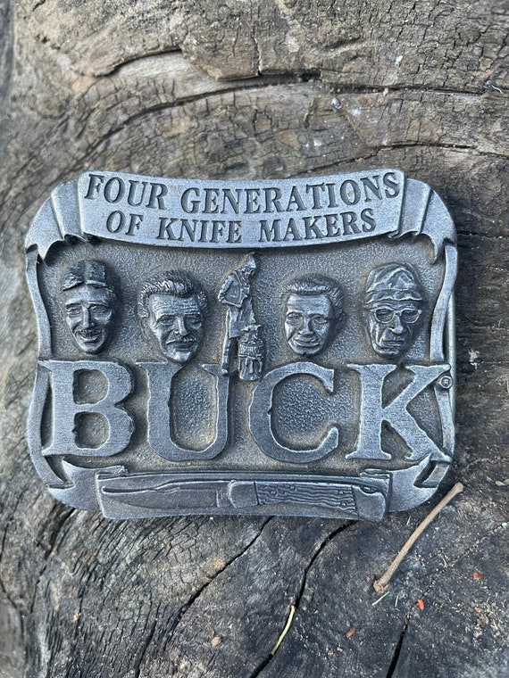 Vintage Buck belt buckle, Buck knives