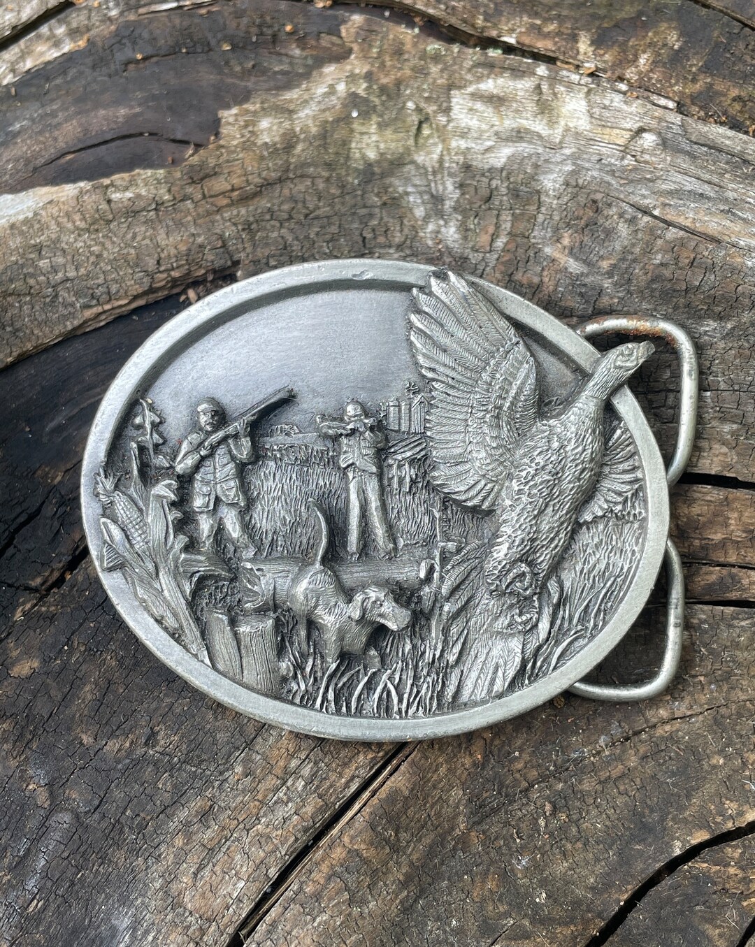 Vintage Hunting Belt Buckle Hunters Belt Buckle Duck Hunting Etsy