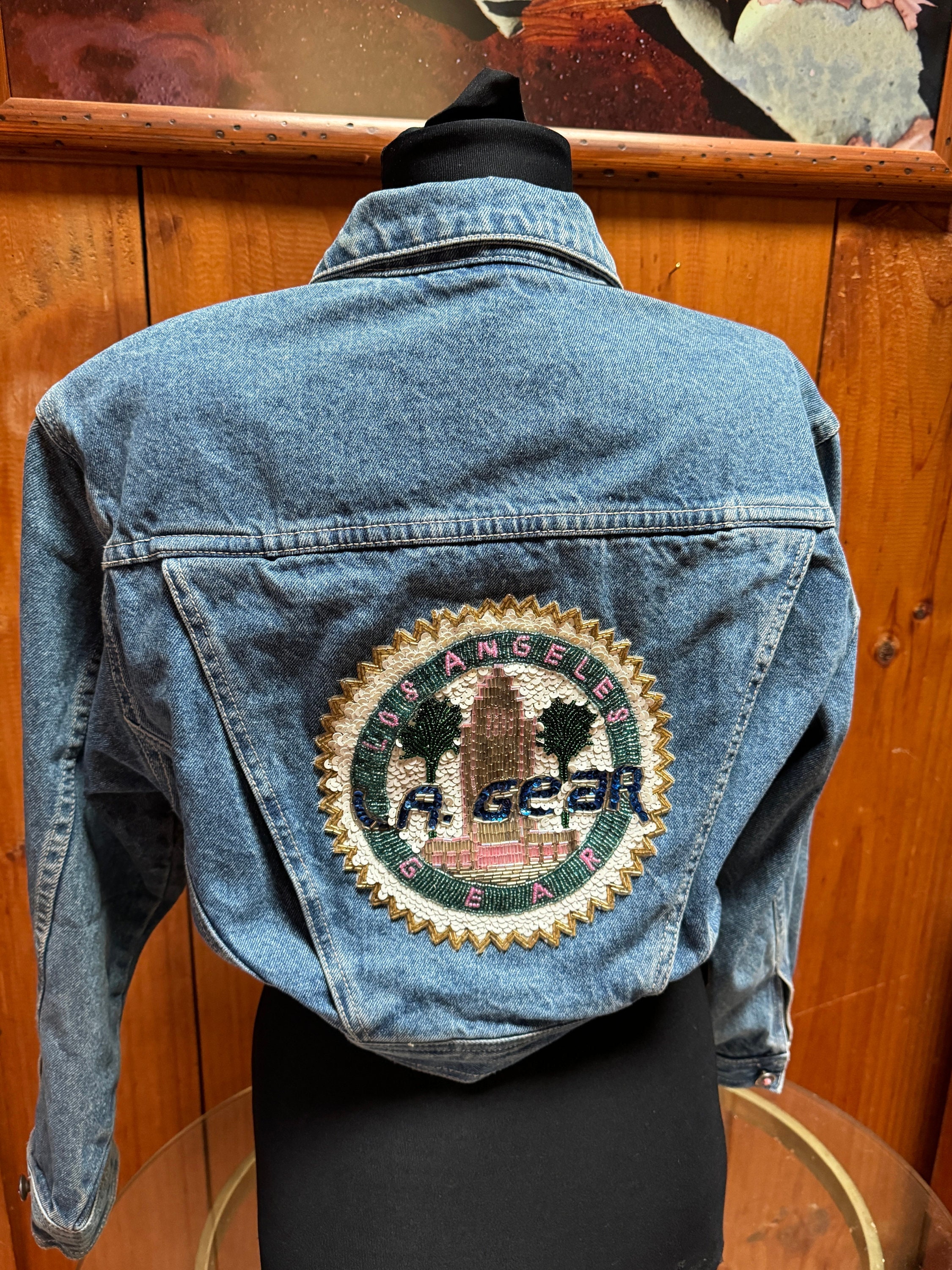 Denim gear jacket cheap