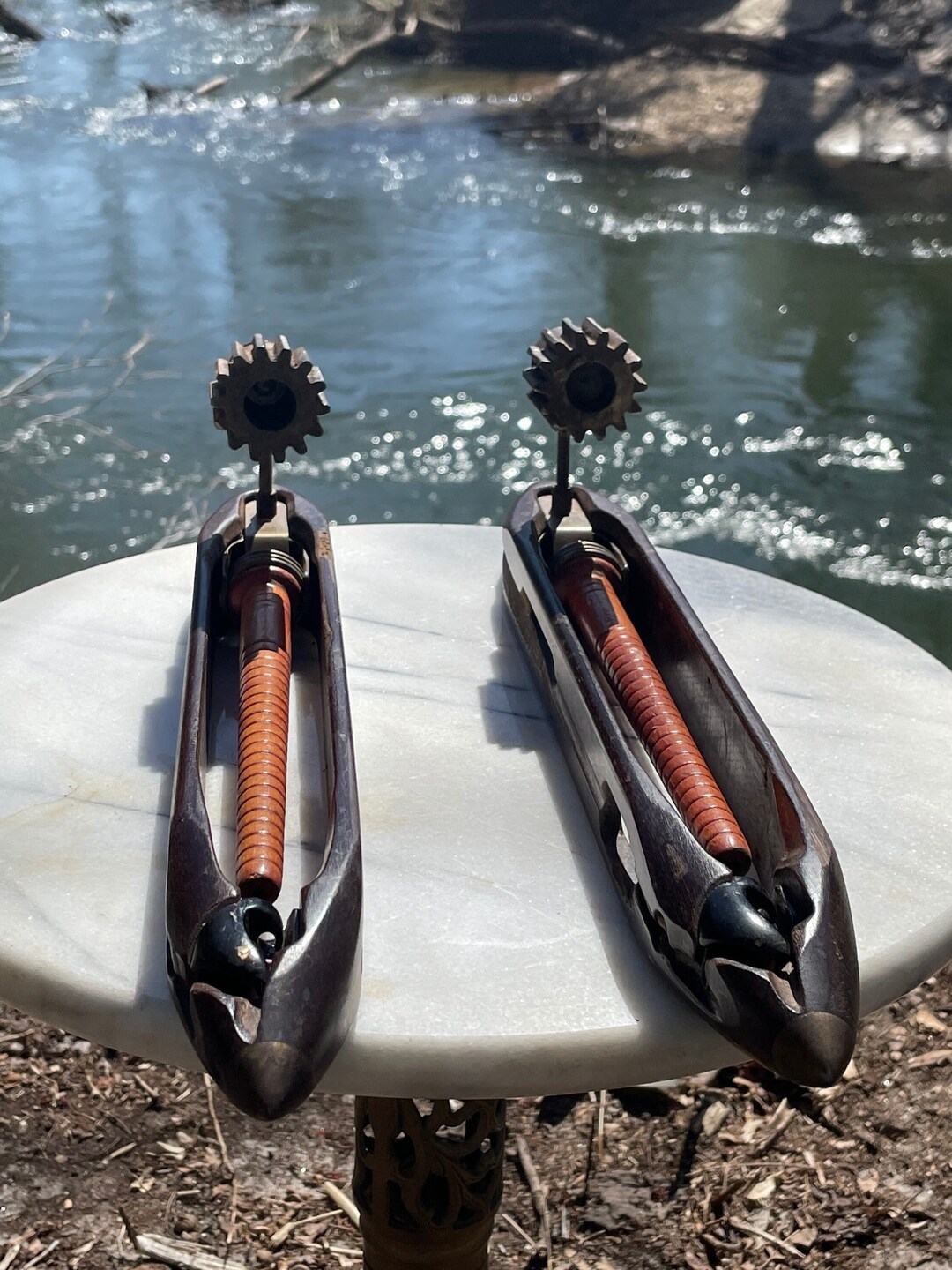 Upcycle Vintage Weaving Loom Shuttle Candle Sconces Etsy