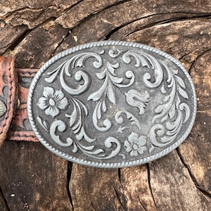 Vintage Floral belt buckle