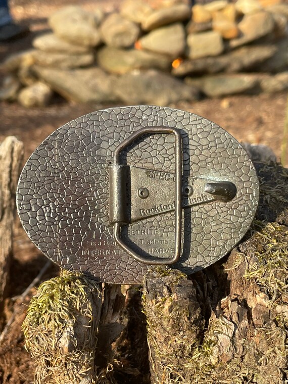 Vintage Western brass belt buckle, Fleetrite belt buc… Gem
