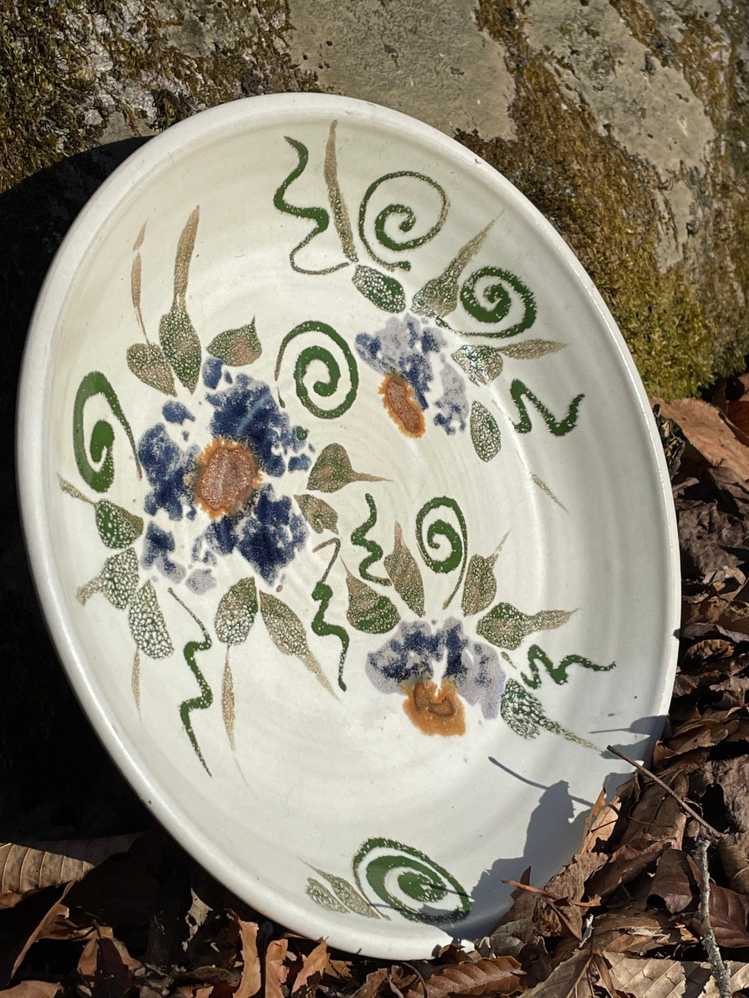 Large Vintage Ceramic Platter Studio Pottery, Signed Giga Pellouchoud, Boulder, Colorado Etsy