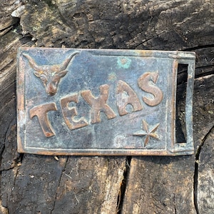 Vintage Texas  belt buckle, vintage belt buckle