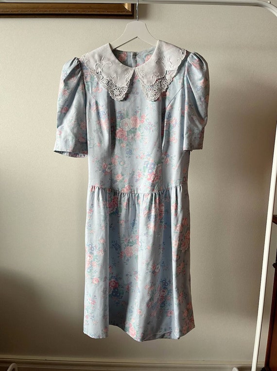 Authentic Vintage Floral Dress / 80s / Size S-M / Cottagecore 