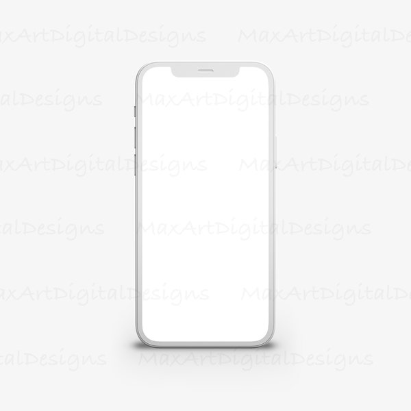 iPhone mockup, iPhone template white, iPhone mock up white, mobile mockup, iPhone screen, Phone app logo, PSD smart object